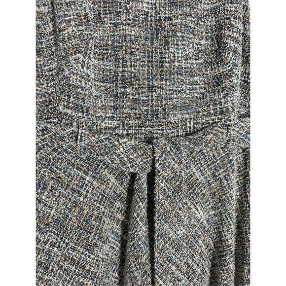 Calvin Klein Tweed Belted A-Line Midi Dress Size 10 - Picture 5 of 16